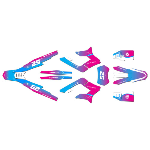 surron storm graphics kit all years ominous series magenta