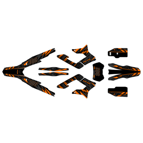 surron storm graphics kit all years twitch series orange