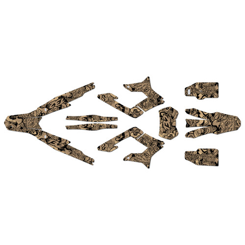 surron storm graphics kit all years vandal series tan