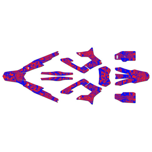 surron storm graphics kit all years vandal series red