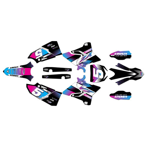 yamaha yz250x graphics kit 2016-2022 turbo series pink