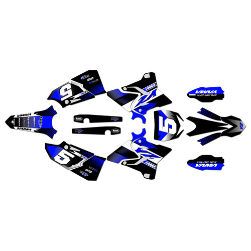 yamaha yz250x graphics kit 2016-2022 turbo series blue