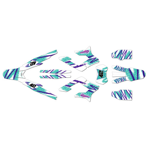 surron storm graphics kit all years whiplash series teal