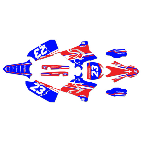 yamaha yz250x graphics kit 2016-2022 viper series red-blue