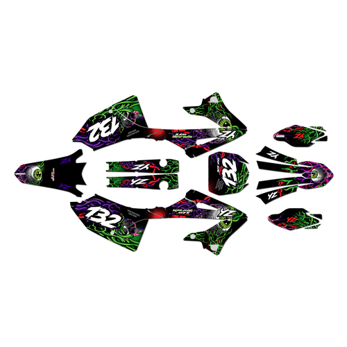 yamaha yz250x graphics kit 2023-2026 core series purple