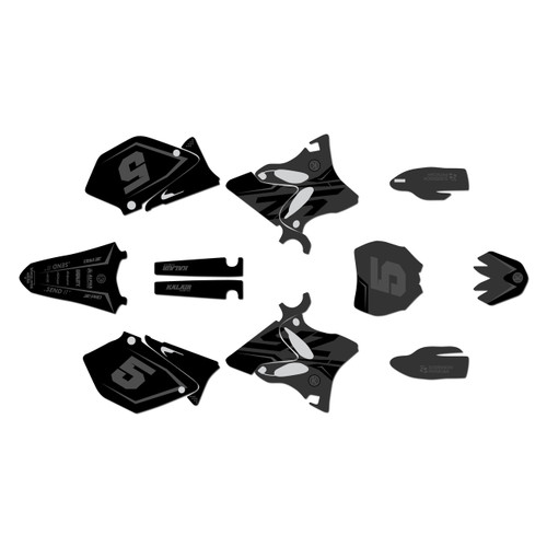 yamaha yz125 graphics kit 2008-2014 future series smoke