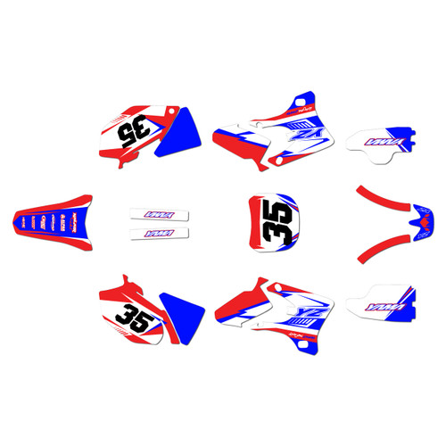 yamaha yz250f graphics kit 2003-2005 dream series red
