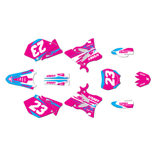 yamaha yz250 graphics kit 2008-2014 evader series cyan