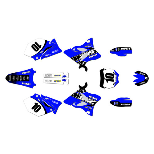 yamaha yz250 graphics kit 2005 speed series blue