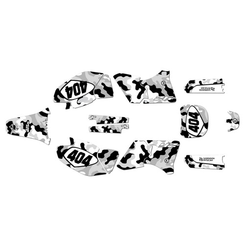 yamaha yz250f graphics kit 1998-2002 invasion series white