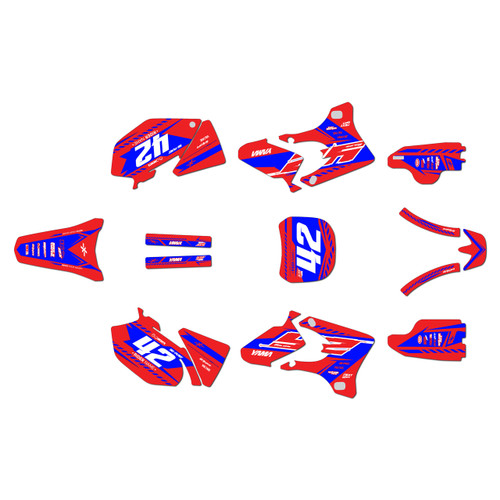 yamaha yz250f graphics kit 2003-2005 lethal series red-shift