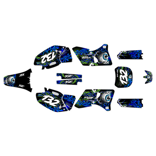 yamaha yz426f graphics kit 1998-2002 core series blue