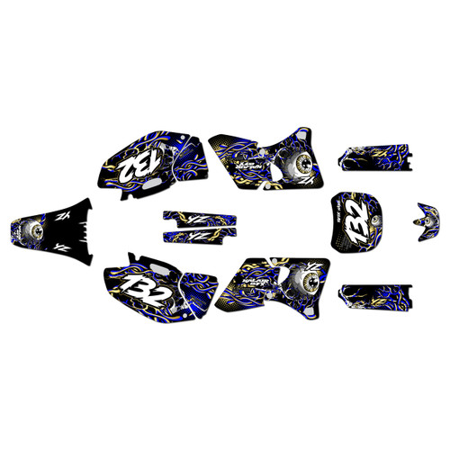 yamaha yz426f graphics kit 1998-2002 core series gold