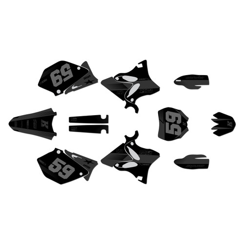 yamaha yz250 graphics kit 2008-2014 swift series smoke