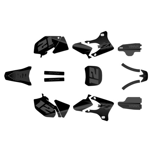 yamaha yz450f graphics kit 2003-2005 vendetta series smoke