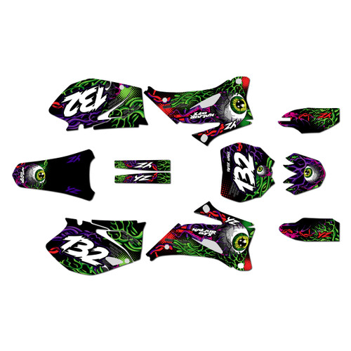 yamaha yz250f graphics kit 2006-2007 core series purple