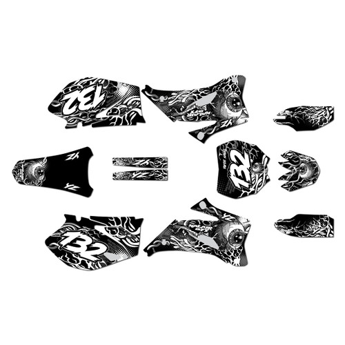 yamaha yz250f graphics kit 2008-2009 core series white