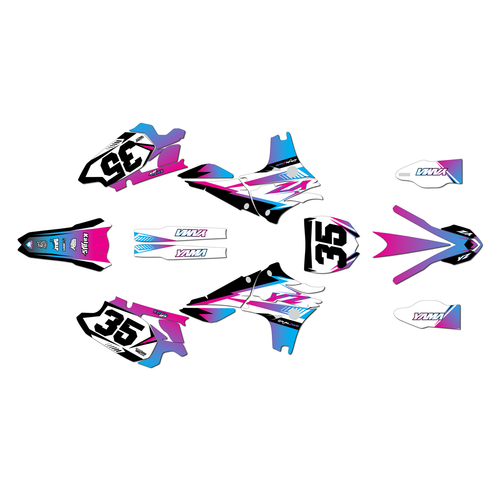 yamaha yz450f graphics kit 2010-2013 dream series magenta