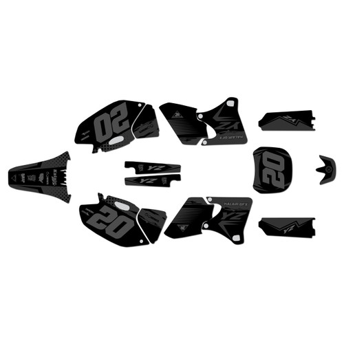 yamaha yz400f graphics kit 1998-2002 spear series smoke