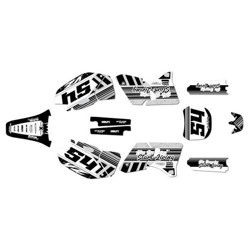 yamaha yz426f graphics kit 1998-2002 split series white