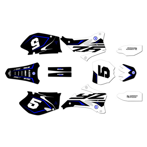 yamaha yz450f graphics kit 2006-2009 future series blue