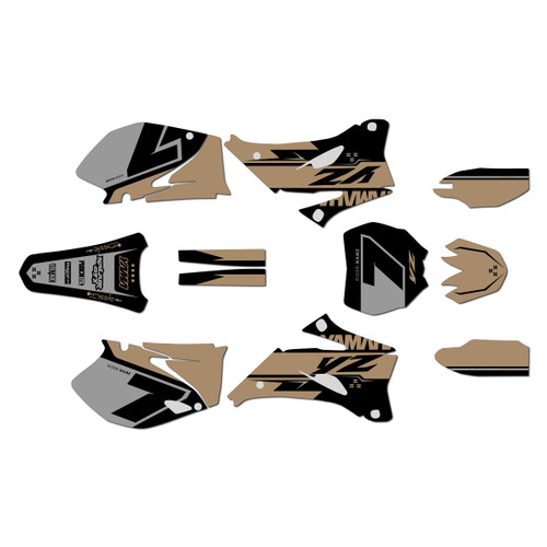 yamaha yz250f graphics kit 2006-2007 legend series tan