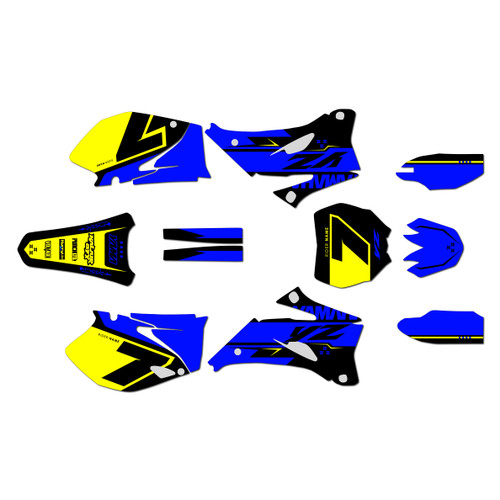 yamaha yz450f graphics kit 2006-2009 legend series yellow