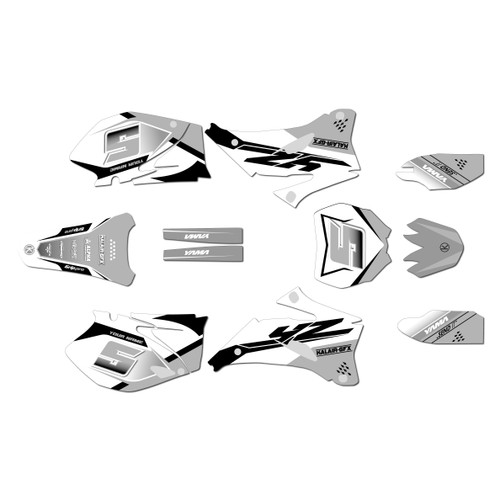 yamaha yz250f graphics kit 2008-2009 venom series white