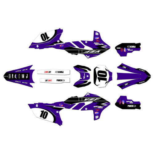 yamaha yz250f graphics kit 2024-2026 speed series purple