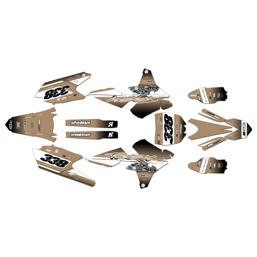 yamaha yz450fx graphics kit 2016-2018 blitz series tan
