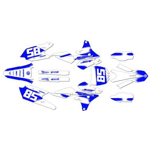 yamaha yz450fx graphics kit 2016-2018 drag series blue-shift