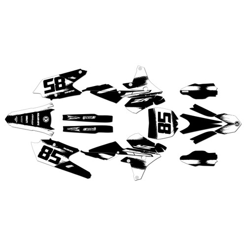 yamaha yz250fx graphics kit 2015-2019 drag series white