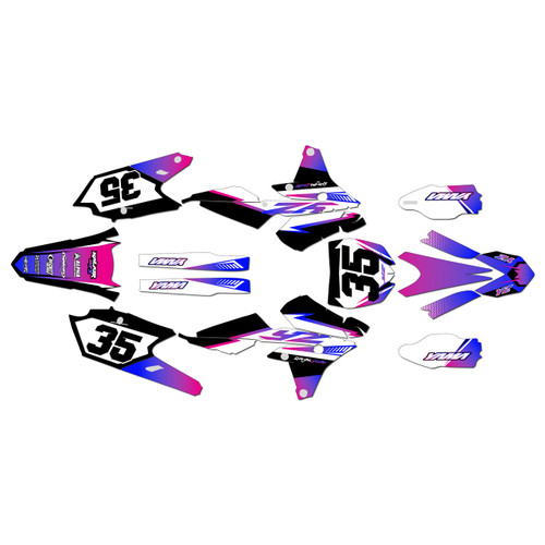 yamaha yz250fx graphics kit 2015-2019 dream series purple
