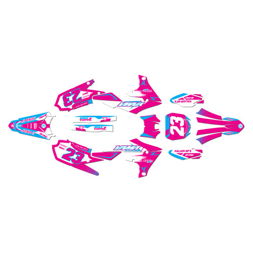 yamaha yz450f graphics kit 2018-2022 evader series magenta