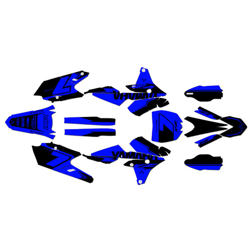 yamaha yz450fx graphics kit 2016-2018 legend series blue-shift