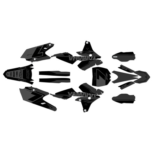 yamaha yz250fx graphics kit 2015-2019 legend series smoke
