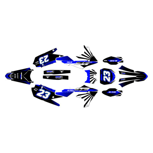 yamaha yz250f graphics kit 2019-2023 fh series blue