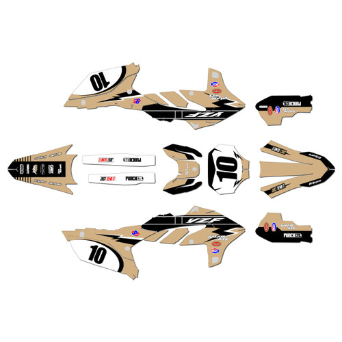 yamaha yz450f graphics kit 2023-2025 speed series tan