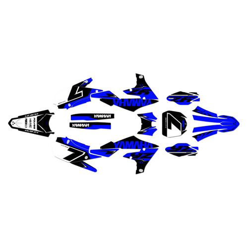 yamaha yz250f graphics kit 2019-2023 legend series blue