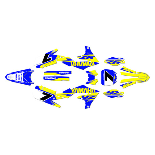 yamaha yz250f graphics kit 2019-2023 legend series yellow-shift