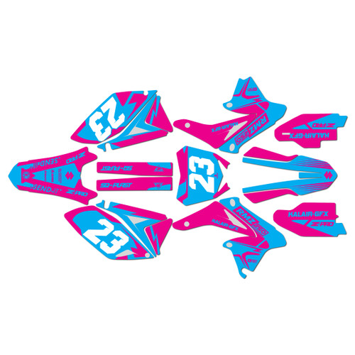 suzuki rmz250 graphics kit 2014-2016 evader series magenta