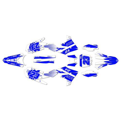 yamaha yz450fx graphics kit 2019-2023 splash series white