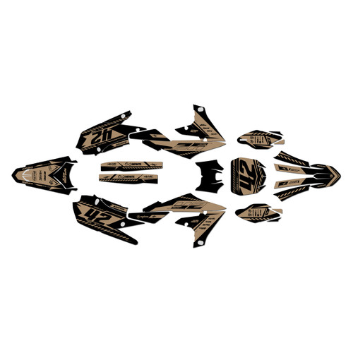 yamaha yz450f graphics kit 2018-2022 lethal series tan