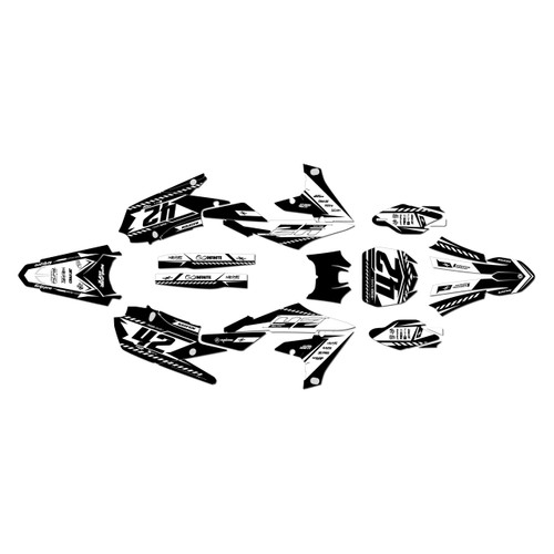 yamaha yz450f graphics kit 2018-2022 lethal series white