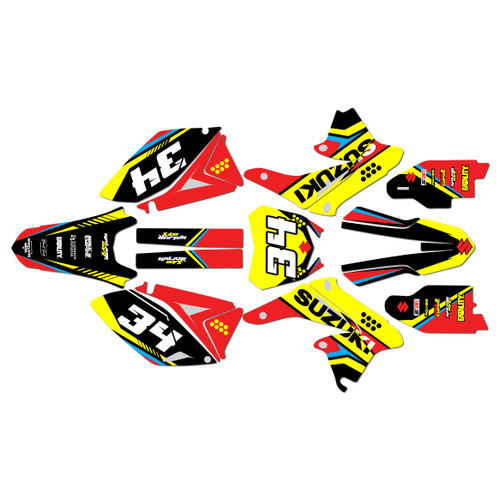 suzuki rmz250 graphics kit 2014-2016 icon series red