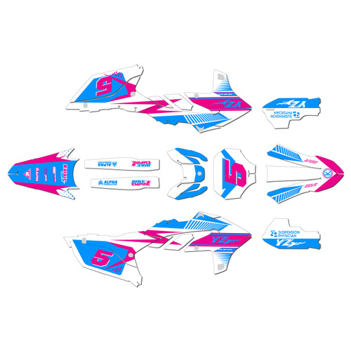 yamaha yz450f graphics kit 2023-2025 turbo series cm