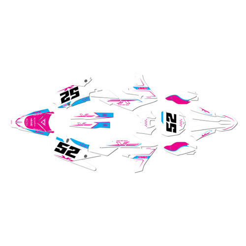 yamaha yz250f graphics kit 2019-2023 ominous series magenta