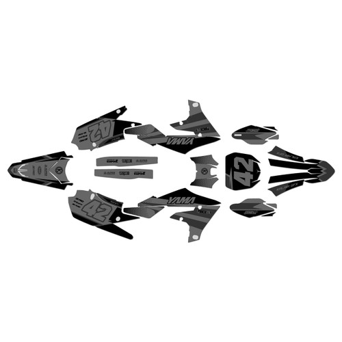 yamaha yz450fx graphics kit 2019-2023 team series smoke