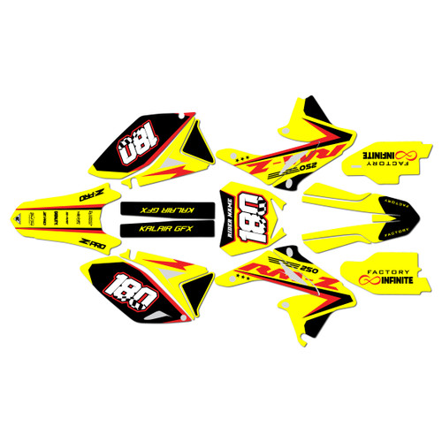 suzuki rmz250 graphics kit 2014-2016 quantum series red