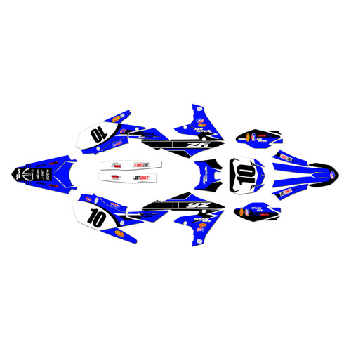 yamaha yz250f graphics kit 2019-2023 speed series blue